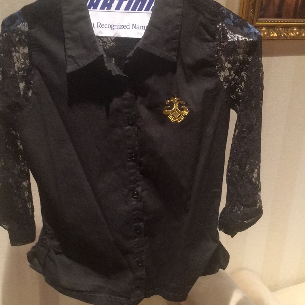 Black Dereon Lace Shirt